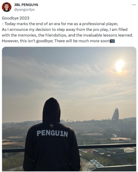【资讯】PENGU1N宣布退役，未来或以教练身份回归赛场！游戏攻略_手游下载  第1张