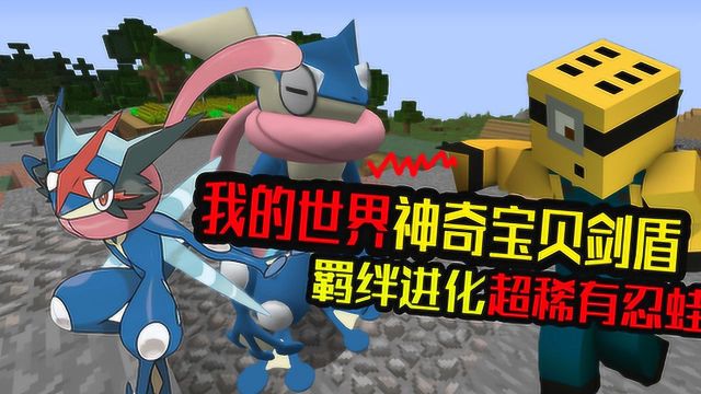 我的世界神奇宝贝甲贺忍蛙怎么羁绊进化_我的世界神奇宝贝甲贺忍蛙羁绊进化特性指令  第2张