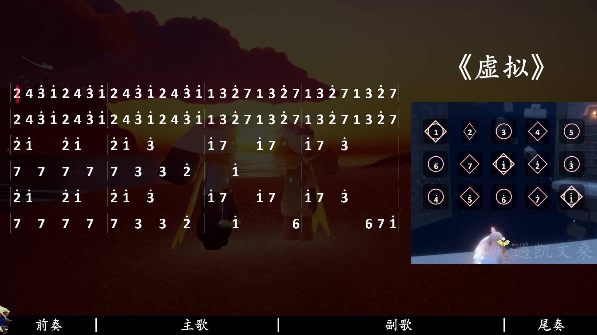 光遇琴谱数字(光遇琴谱数字怎么显示)  第1张